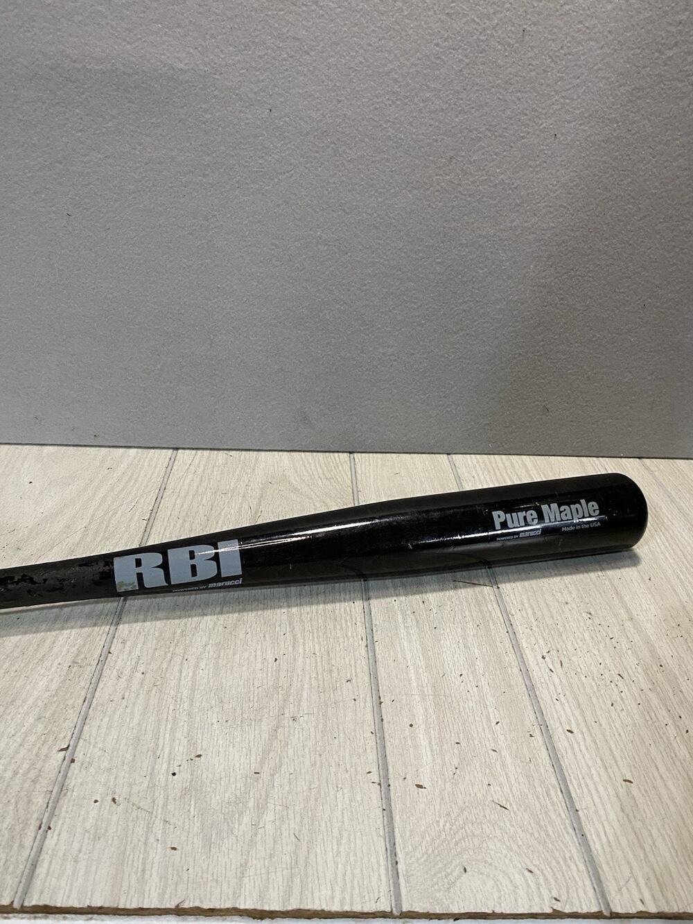 Marucci RBI Pure Maple Black Wood 33” Baseball Bat RBIPWR-FG Made In USA